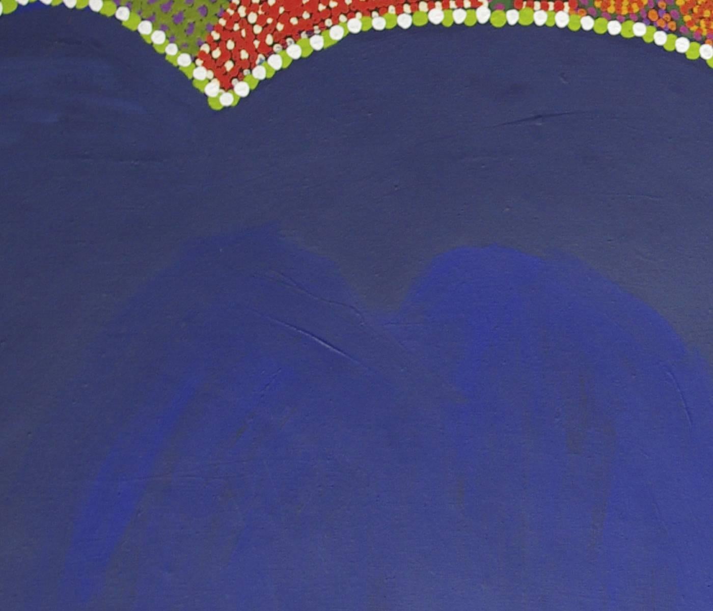 Ruby Williamson, Honey Grevillea contemporary abstract Australian Aboriginal Art - Abstract Painting by Ruby Tjangawa Williamson