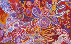 Contemporary abstract Australian Aboriginal Art landscape painting