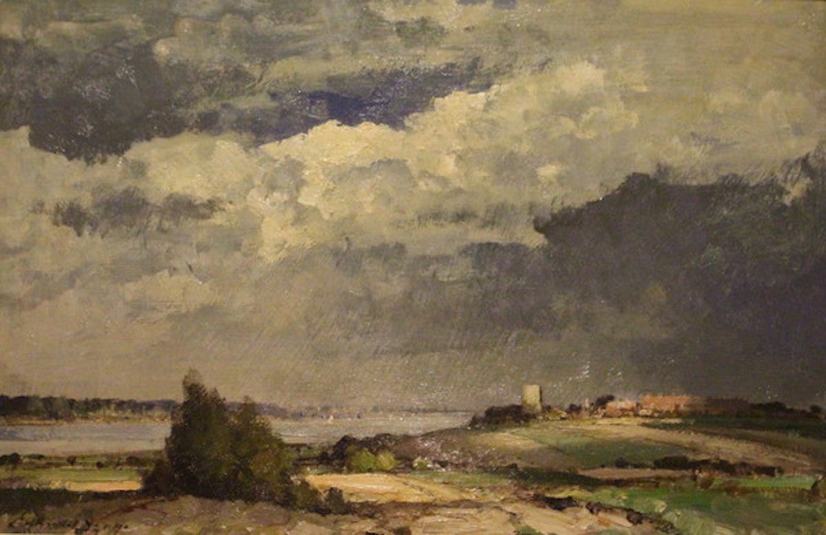 Edward Seago Landscape Painting - Shotley Point