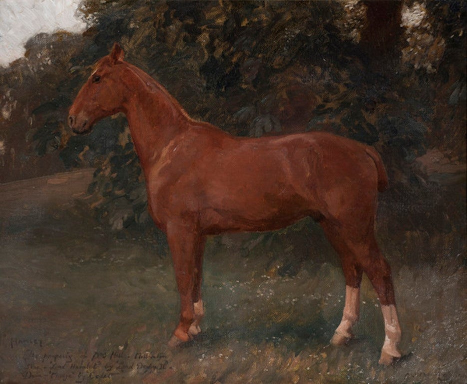 Alfred Munnings Animal Painting - Aunt Polly's Hack, Hamlet