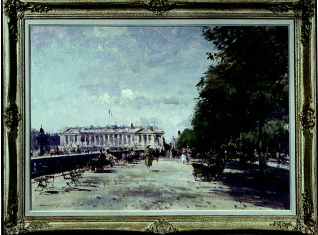 Edward Seago Landscape Painting - The Tuileries Garden
