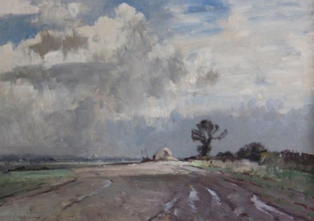 Edward Seago Landscape Painting - The Gleam