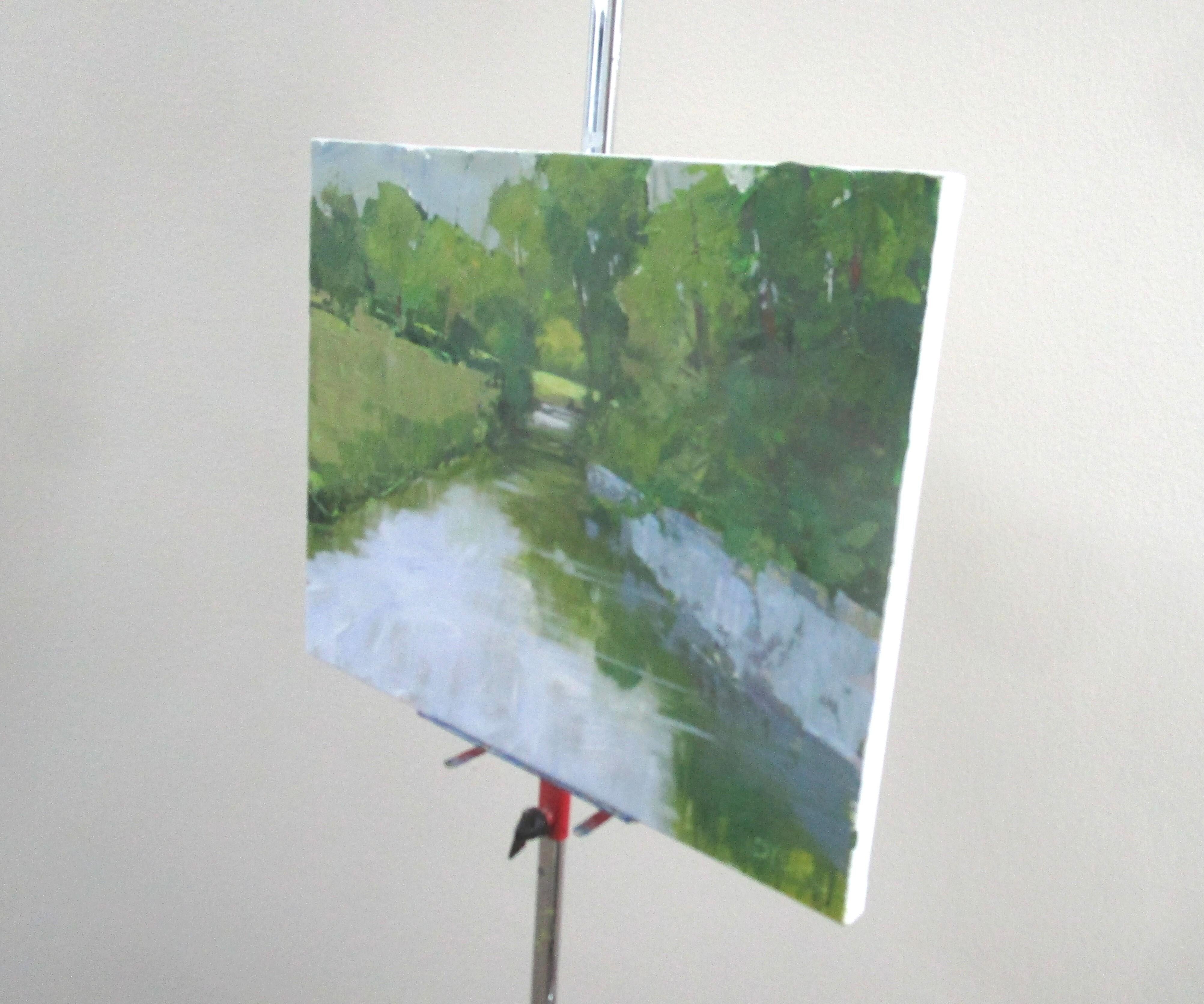 Sun Upstream, Original Painting - Art by Janet Dyer