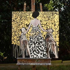 The Golden Path of Best Friends, Original Painting