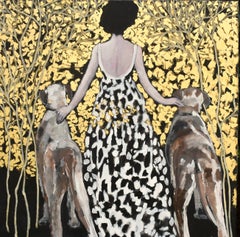 The Golden Path of Best Friends, Original Painting