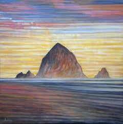 « Kaleidoscope Haystack Rock », peinture originale