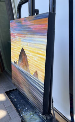 « Kaleidoscope Haystack Rock », peinture originale