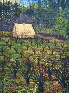 « Le gardien de la terre », « Le verger », peinture originale
