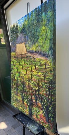 « Le gardien de la terre », « Le verger », peinture originale