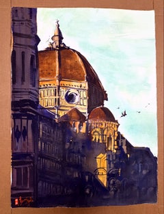 Florence at Dawn, Original Painting