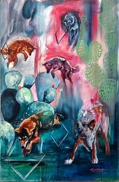 «Love the Chase», pintura al óleo