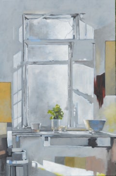 Broken Window, Oil Painting