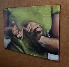 Nailed, Oil Painting