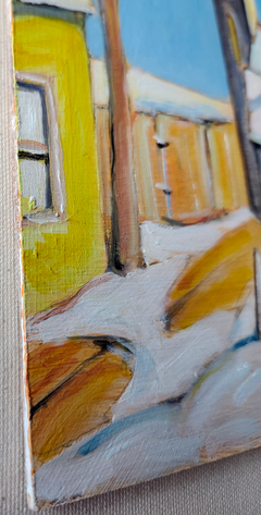 Inverno nel Vermont, dipinto a olio