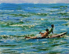 On the Lookout, Oil Painting