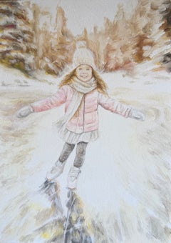 Winter Mornings, Oil Painting