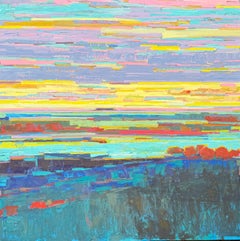«Horizonte en flor», pintura al óleo