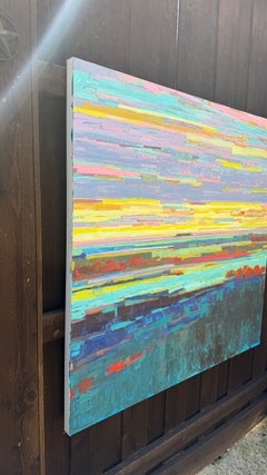 «Horizonte en flor», pintura al óleo