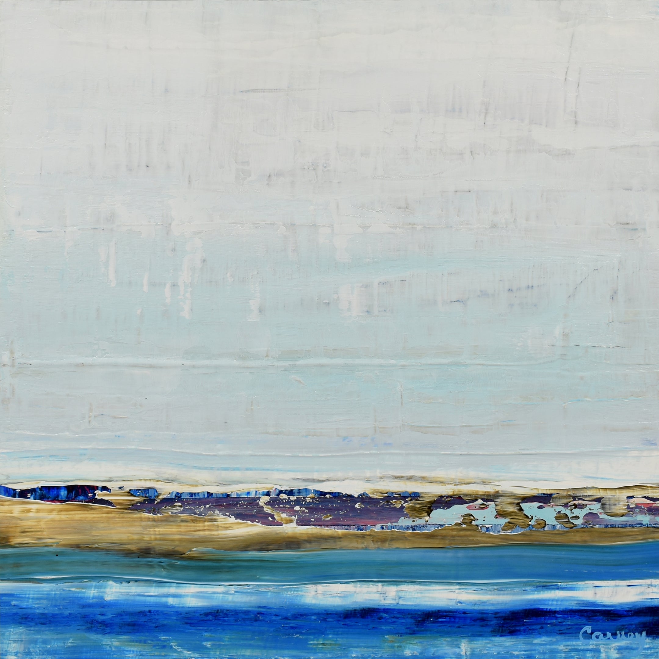 Winter Coast, Abstract Painting