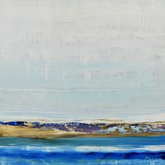 Costa invernal, pintura abstracta