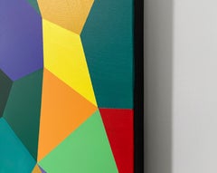 La casa de la colina, pintura abstracta
