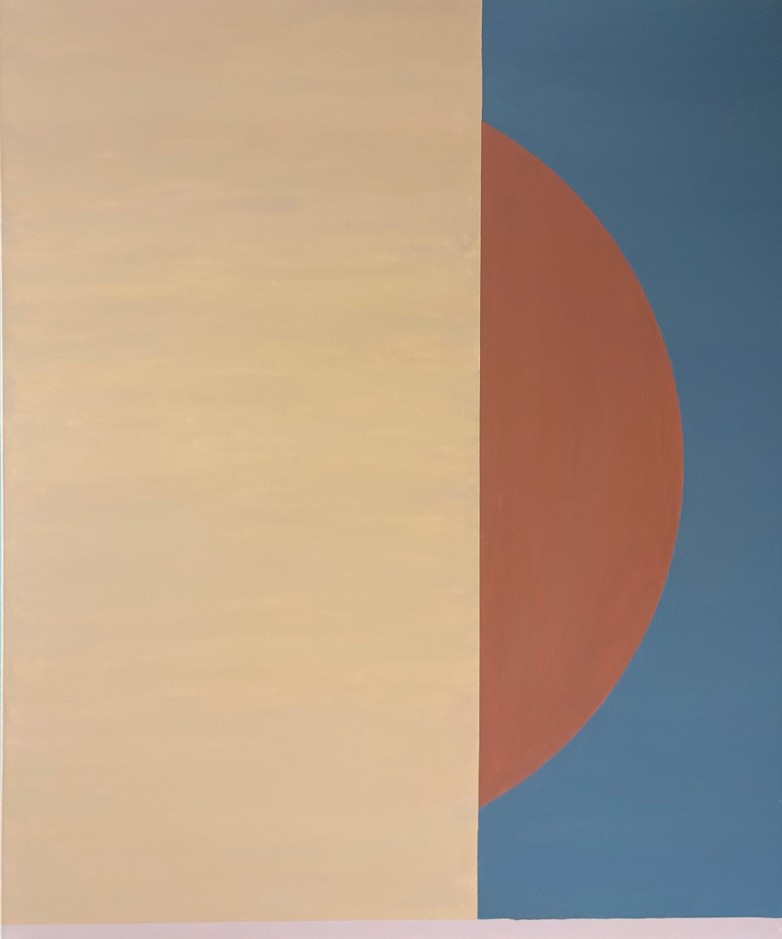Fragmentos del Monumento XIII: «El sol dividido», pintura al óleo abstracta