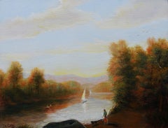 Walk to the River, Oil Painting