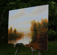 Walk to the River, Oil Painting