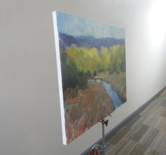 River and Mountains, Original Painting