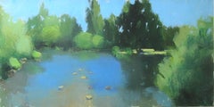 Pond, France, Original Painting