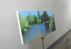 Pond, France, Original Painting