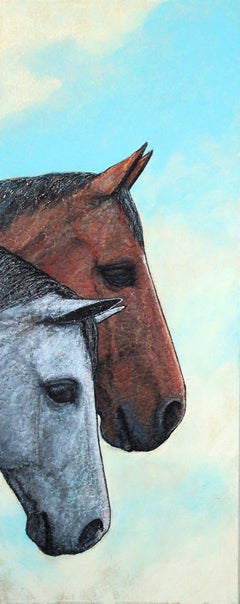 Two Horses, Original Painting
