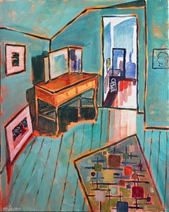 Interior de Bank Street, pintura original