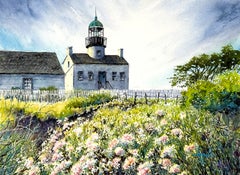 Punkt. Leuchtturm von Loma, Originalgemälde