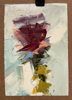 A Flower in Motion, II, Abstract Oil Painting
