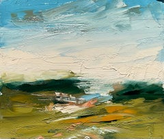 Light Breaking West, Abstract Oil Painting