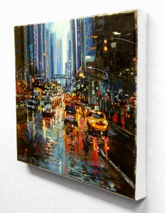 Looking Uptown, Oil Painting