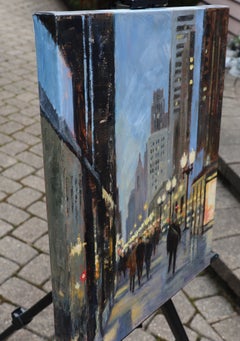 «Michigan Ave Glow», pintura al óleo