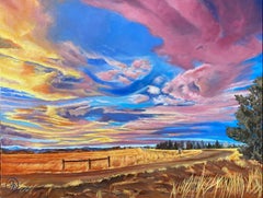 Cotton Candy Skies, Original Painting
