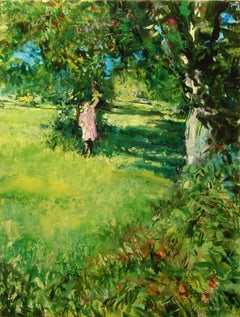 Low Hanging Apples, Oil Painting