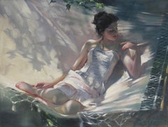 The Hammock in Summer, Oil Painting