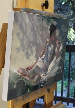 The Hammock in Summer, Oil Painting