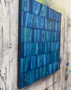 Into the Blue, Abstract Oil Painting