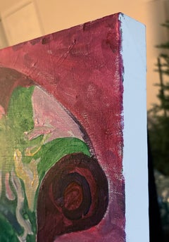 Pêches et poires, peinture originale