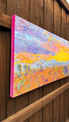Texanische Landschaft in der Dämmerung, Ölgemälde
