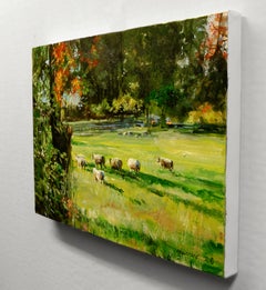 Timid Sheep, Oil Painting