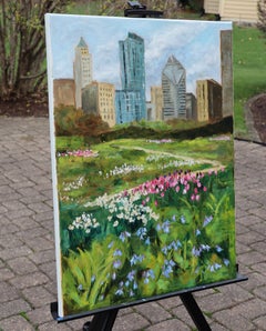 Lurie Garden, pintura al óleo