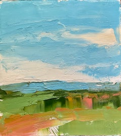 Afternoon View, III, Abstract Oil Painting