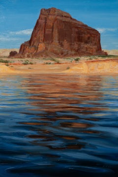 Rockface Reflection, Oil Painting