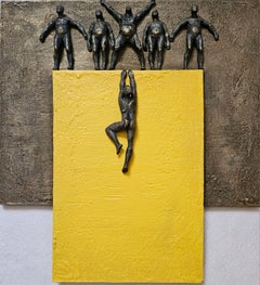 Serie Yellow: «Climber», pintura original